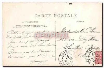 Mała dziewczynka pêchająca — kartka pocztowa ilustrowana — A.N. PARRY, n°506 — Rewers
