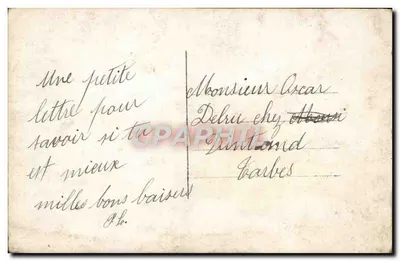 Femme en robe fleurie — Soldat en uniforme et oiseau — éditeur Le Rêve — Rewers