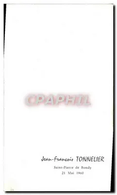 Cruz de montanha — citação do Abbé Perreyve — CI. J. MERLIN, PH. 55 — Verso