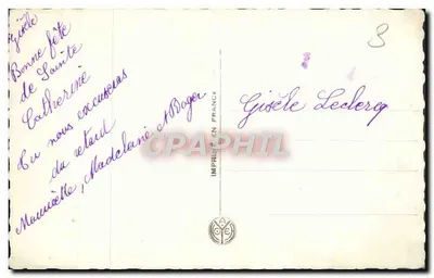 Santa Catarina — jovem sorridente segurando rosas — T.A. NOYER 3645 — Verso