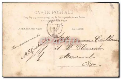 Eu penso em você — cartão postal decorativo com foto de jovem mulher — editor não identificado — Verso