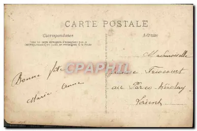 Jovem mulher sorridente — decoração de rosas — A.N. PARIS, n°703 — Verso