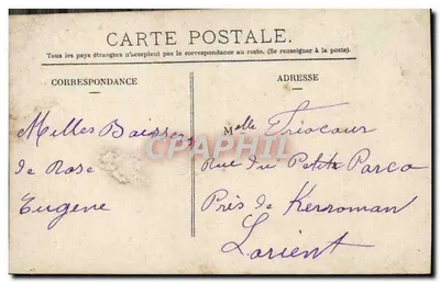 Crianças com galinhas e ovos — Páscoa — N.P.A. n°259 — Verso