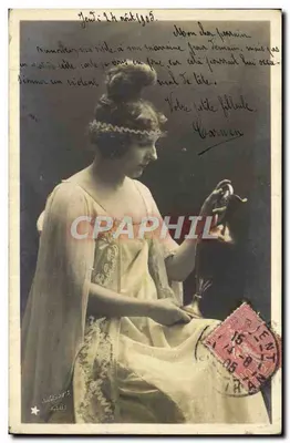 Jeune femme en robe élégante — éditeur Papier Guillaménot, série N° 891