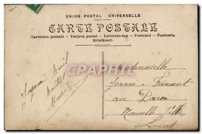 Petite fille — portrait en buste — éditeur EOT PARIS n°3010 — Verso