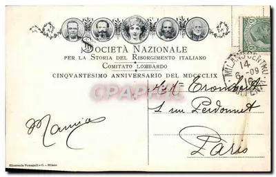 San Martino — Solferino — 1849 — Società Nazionale per la Storia del Risorgimento — Verso