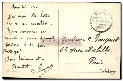 Cairo — Cheops o Esfinge e Templo de Saïf — Postes Egípcios — Verso
