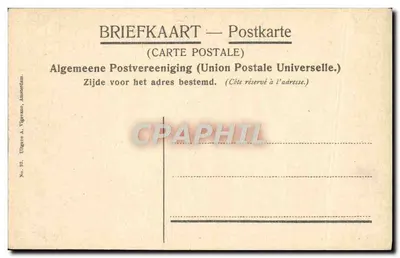 Amsterdam Rijksmuseum — Ingang links — Algemeene Postvereeniging — Rückseite