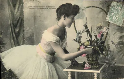 Mulher em vestido de baile — flores e poesia — editora NANCY