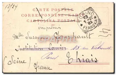 FIRENZE - PALAZZO DEL PODESTÀ — Società Editrice Cartoline - Via Cavour, 12 - Torino — Rewers