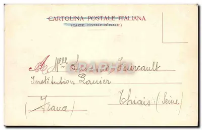 Piazza Colombo — Genua — Karta pocztowa włoska nr 3907 — Rewers