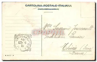Gênova — A Lanterna — Cartolina Postale Italiana n°17908 — Verso