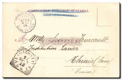 Genova — Przejście przez ulicę Milano — wydawca nieznany, nr 14784 — Rewers
