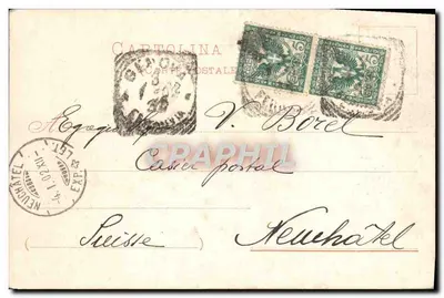 Genova — Panorama verso Ponente — Menotti Barsani e C. Imp. n° 10,33 — Rewers