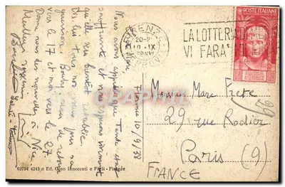 Firenze-Rifredi - Pieve di S. Stefano in Pane — Wydawnictwo Cino Innocenti i Synowie — Rewers