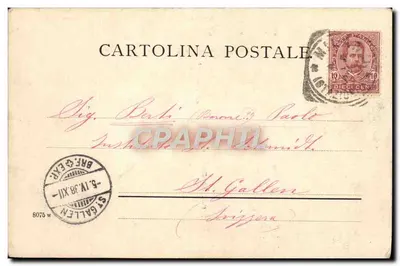Piazza del Duomo em Milão — vista interna da estação — editada por Gall. Vitt. Parmenide, Milão — Verso