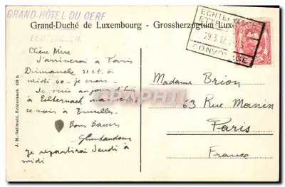 Echternach — Procession-dansante — J.M. Bellwald, Echternach — Verso