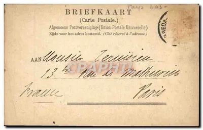 Middelburg — Vista de Benthum em Jutting — editor Uitg. van Benthum en Jutting — Verso