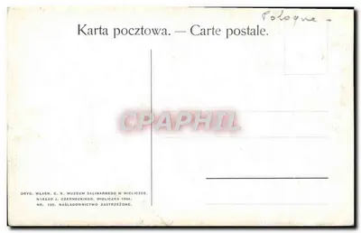 Soldato in uniforme verde — Wieliczka — editore P. Stachiewicz, n° 105 — Verso