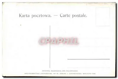 Sacrifício — cena de aldeia — K. Żelechowski — Verso