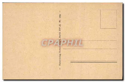 Potsdam, Sanssouci — Jardim italiano com estátua de arqueiro — Kunstverlag Robert Tügel, Berlim SW, n° 48 — Verso