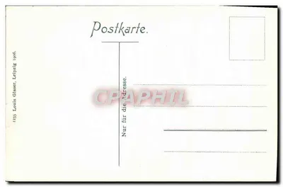 Lichtenthal perto de Baden-Baden — vista panorâmica com igreja — Louis Glaser, Leipzig — Verso