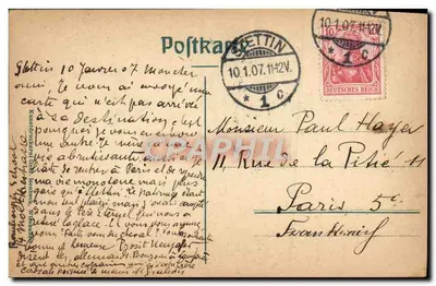 Stettin — Felderhoff Brunnen — editore sconosciuto — Verso