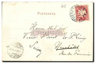 Würzburg — Parte do Kgl. Hofgarten — Dr. Trenkler Co., Leipzig 4225 M — Verso