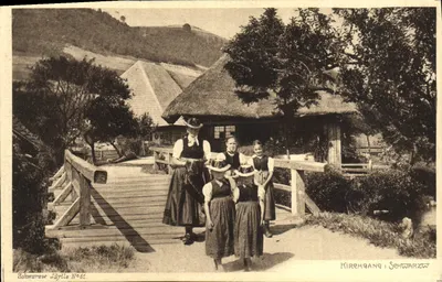 Kirchgang no Schwarzwald — cena de aldeia — Schwarzwald Jägler N°661
