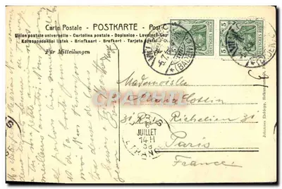 Lehengericht — Vista do Schwarzwald — Hassmann, Número 12 — Verso