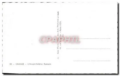 Amfiteatr Rzymski — Grange — wydawca Réo-Photo, 80 — Rewers