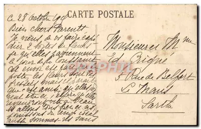 Villefranche — Flota w portowym zatoku — Planocouvre & Cie, n°28 — Rewers