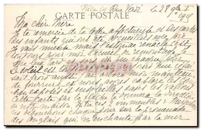 NICE - Uitzicht genomen vanaf het Kasteel - Baai van de Engelen — Uitgave Galetia, n°24 — Achterkant