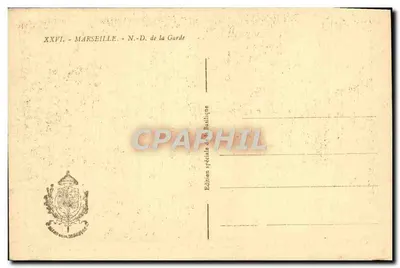 Marseille — Nossa Senhora da Guarda — Edição Especial da Basílica — Verso