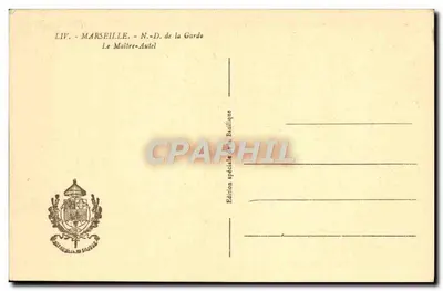 Marselha - N.-D. de la Garde — Le Maître-Autel — Verso