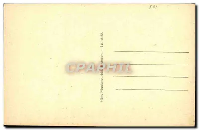Estátua antiga de N.-D. la Blanche — Faverney — Hélio Péquignot, edição 46-62 — Verso