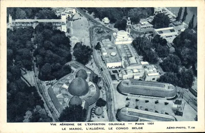 Widok z lotu ptaka z wystawy kolonialnej — Paryż 1931 — Aéro-Photo, T.150