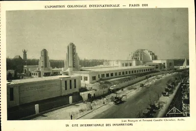 Wystawa Kolonialna Międzynarodowa — Paryż 1934 — Międzynarodowe Centrum Informacji — Jean Bourgon i Fernand Camille Chevalier, Archs.