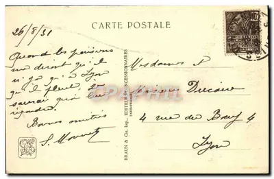 Exposition Coloniale Internationale — Paris 1931 — Aspect de l'exposition — Braun & Cie, Imp. Paris-France — Verso