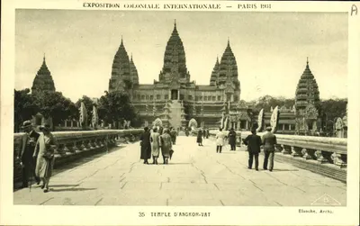Świątynia Angkor Wat — Międzynarodowa Eksponat Kolonialny — Paryż 1931 — Blanche, Archs.