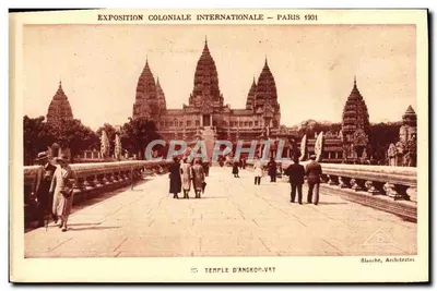 Świątynia Angkor Wat — Międzynarodowa Eksponencja Kolonialna — Paryż 1931 — Blanche, Architekci