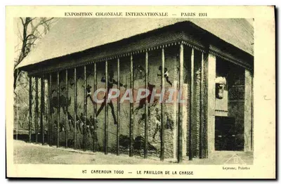 Exposition Coloniale Internationale — Paris 1931 — Pavillon de la Chasse — Cameroun Togo — Lejeune, Peintre