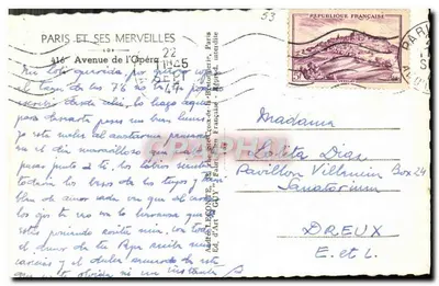 Praça da Ópera — Paris — Edição d'Art Guy, n°53 — Verso