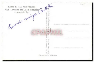 Avenue des Champs-Élysées — ogólny widok — Wydawnictwo Prawdziwe — Rewers