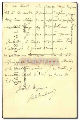 Paris — A Bolsa — Construída de 1808 a 1826 por Brongniart e Labarre — C.M. — Verso