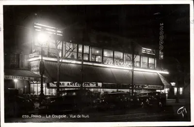 Paris — La Coupole. Vue de Nuit — Éditeur A. Leonie, n°259
