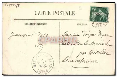 Inundações de Paris (Janeiro 1910) — O Ponte do Alma — LL. — Verso