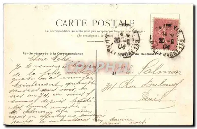 Paris XIXe — Rue Méynadier — E.V. — Verso