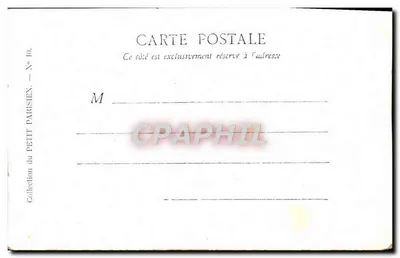 Paris — O Hôtel de Ville — Coleção do Petit Parisien, N° 10 — Verso