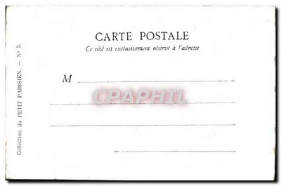 Paryż — Plac Republiki — Kolekcja Petit Parisien, N° 5 — Rewers